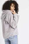 Olivia Light Grey Hooded Jacket