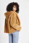 Olivia Camel Hooded Jacket