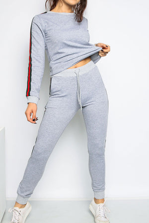 Stella Hoodie Lounge Set- Grey