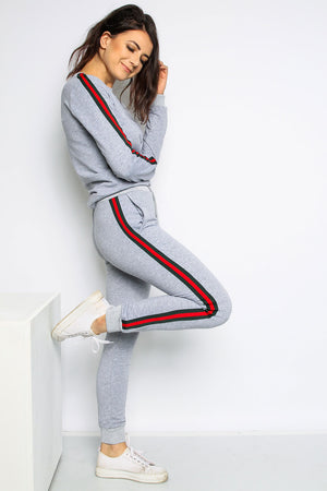 Stella Hoodie Lounge Set- Grey