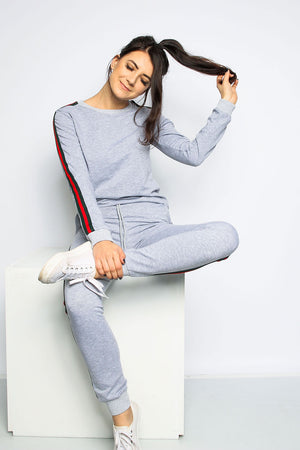 Stella Hoodie Lounge Set- Grey