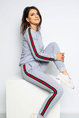 Stella Hoodie Lounge Set- Grey