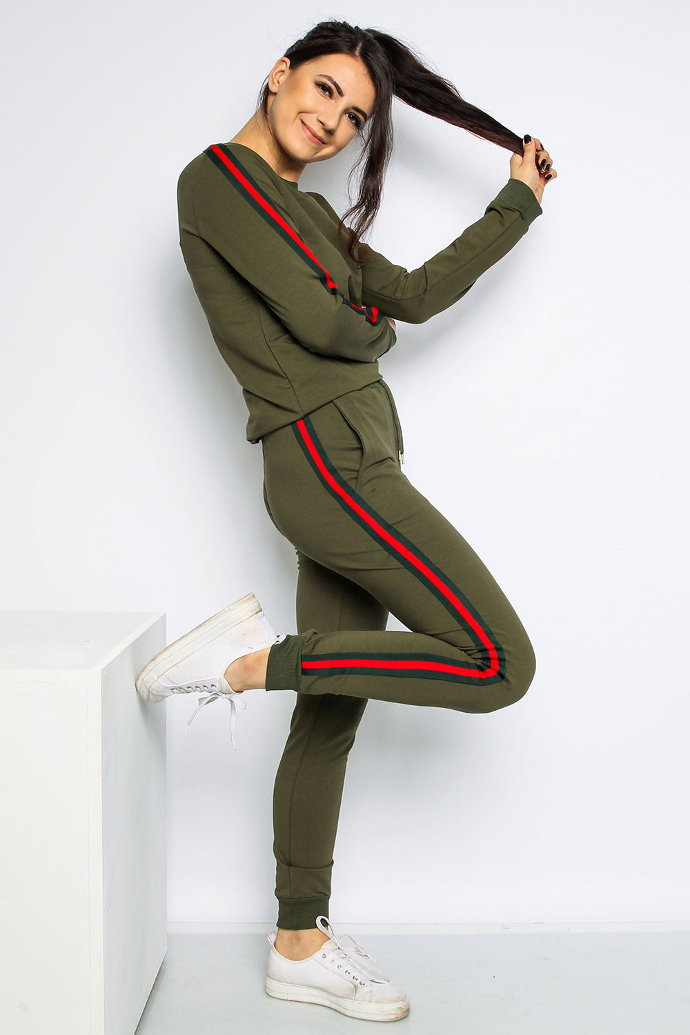 Stella Hoodie Lounge Set - Khaki