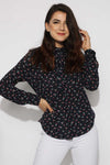 Floral Bow Tie Shirt