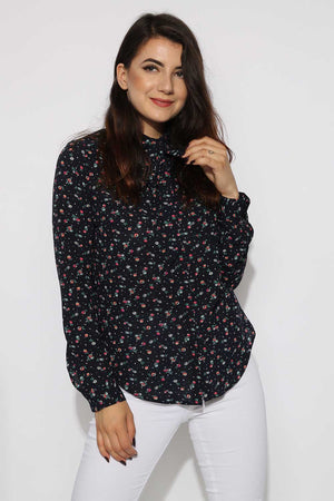 Floral Bow Tie Shirt