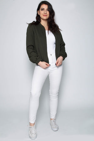 Alex Bomber Jacket- Khaki
