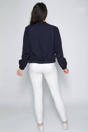 Alex Bomber Jacket - Navy