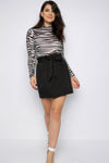 Zebra Striped Bodysuit