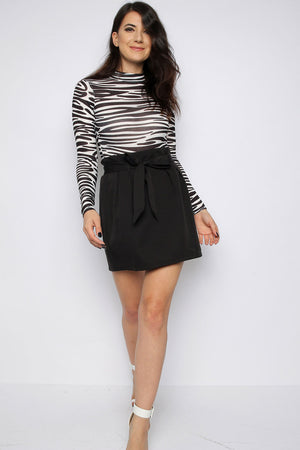 Zebra Striped Bodysuit