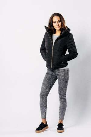 Jessie Black Puffer Coat