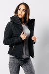 Jessie Black Puffer Coat