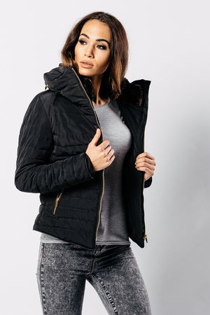 Jessie Black Puffer Coat