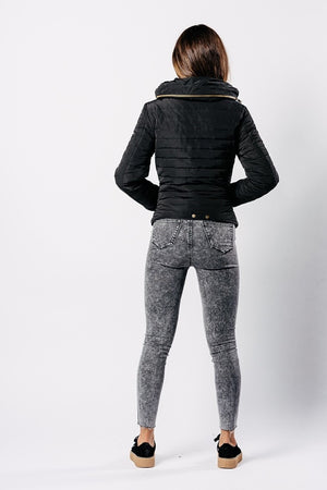 Jessie Black Puffer Coat