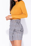 Tara High Neck Bodysuit- Mustard