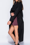 Bella Black Collar Coat