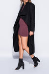 Bella Black Collar Coat