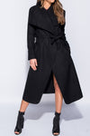 Bella Black Collar Coat
