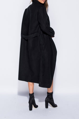 Bella Black Collar Coat