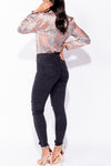 Charcoal Ripped High Waist Jeggings