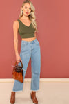 Army Green Knit Tank Top