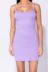 Purple Bodycon Midi Dress