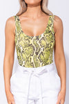 Snake Print Bodysuit