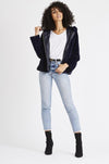 Ash Navy Hooded Jacket