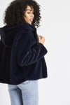 Ash Navy Hooded Jacket