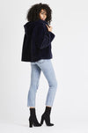 Ash Navy Hooded Jacket