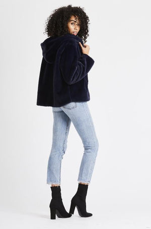 Ash Navy Hooded Jacket