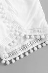 White Pom Pom Co-ord Set
