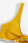 Mara Mustard Knot Tie Bikini Set