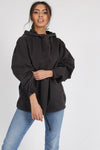 Washed Cagoule Jacket Black