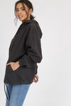 Washed Cagoule Jacket Black