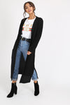Eva Oversized Knit Cardigan- Black