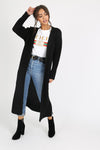 Eva Oversized Knit Cardigan- Black