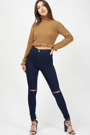 Amber Ruffle Knitted Jumper