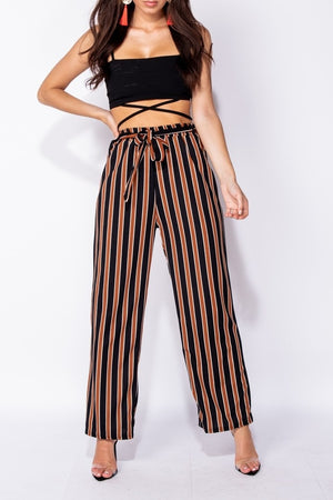 Alice Striped Wide Leg Trousers