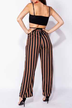 Alice Striped Wide Leg Trousers