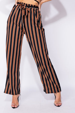 Alice Striped Wide Leg Trousers