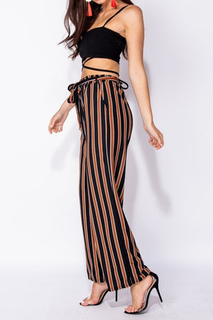 Alice Striped Wide Leg Trousers