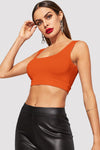 Neon Sporty Crop Tank Top