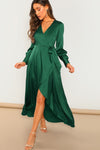 Ira Green Wrap Maxi Dress