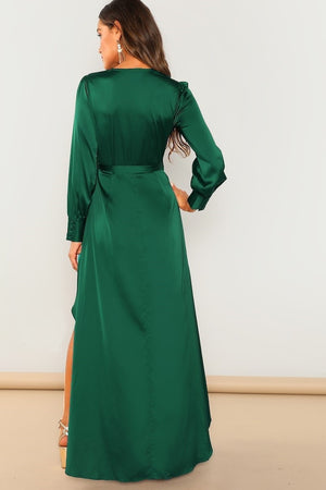 Ira Green Wrap Maxi Dress