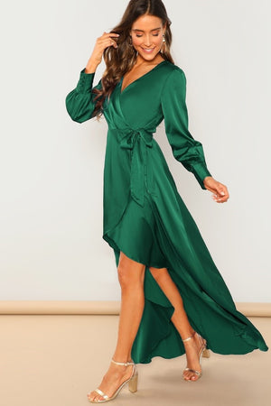 Ira Green Wrap Maxi Dress