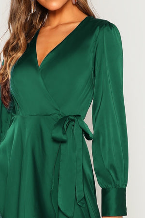 Ira Green Wrap Maxi Dress