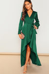 Ira Green Wrap Maxi Dress
