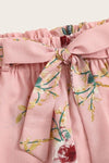 Nyla Floral Print Pink Shorts