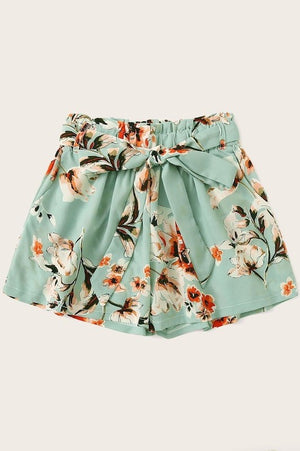 Nyla Floral Mint Shorts