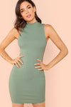 Eva Green Bodycon Ribbed Dress